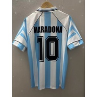 1994 Argentina Home Retro Premium Quality Customized Football Jersey