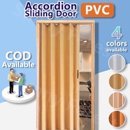 Accordion Sliding Door PVC folding door indoor household partition track kitchen bathroom simple