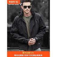 Outdoor Shark Skin Soft Shell Clothes Men Spring Autumn Military Fan Outdoor Tactical Jacket Waterpr