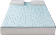 MMLLZEL Mattresses Foldable Slow Rebound Floor Mat Household Soft Comfortable Summer Mattress Cool Ice Silk Mattress (Color : D, Size : 150x200cm)