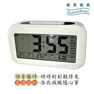 Visually Impaired Voice LED Alarm Clock-1 Piece Speaking Clock Silver-Haired Also Suitable [ZHCN2006