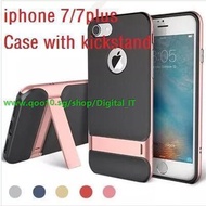New Fashion Luxury TPU/PC iphone 7 Case iphone 7 plus Cover with Kickstand Holder Stand For iPhone 7