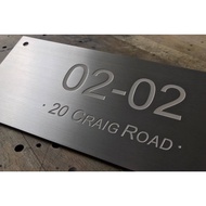 Stainless steel/Aluminium plate with color paint (etching)/Custom Etched Metal Nameplates, Labels an