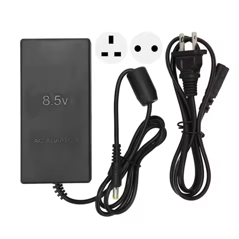 Game Console Power Supply Cord AC Adapter Charger Cable Cord Overheating for PS2 Slim 70000 9000 Con