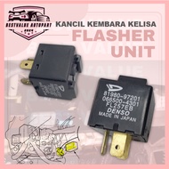 DENSO FLASHER UNIT RELAY TURN SIGNAL 3 PIN PERODUA KANCIL KEMBARA KELISA SMALL TURN SIGNAL RELAY ASS
