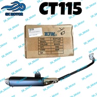 EJM Modenas CT115 CT 115 S Muffler Assy Exhaust Pipe Ekzos Ezos Standard Cutting Cuting STD