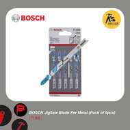 BOSCH Jigsaw Blade For Metal ( T101A | T127D | T321AF | T321BF | T118A | T118B ) 5-Pieces Pack