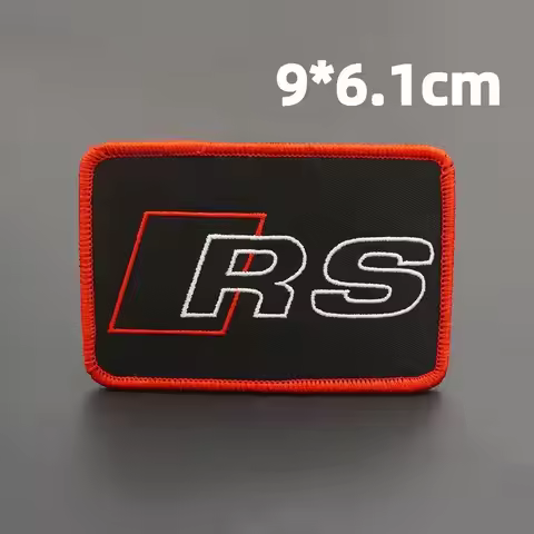 Embroidered For Audi A1 A3 A4 A5 A6 A7 A8 B5 B6 B7 B8 C5 C6 C7 S3 Q2 Q3 Q5 Q7 TT Car Cloth Stickers 