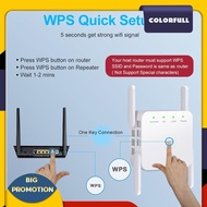 [Colorfull.sg] 1200M 2.4+5GHz Wireless Repeater 4 Antennas WiFi Signal Booster Extender UK