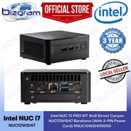 Intel NUC 12 PRO KIT Wall Street Canyon NUC12WSHi7 Barebone (With 3-PIN Power Cord) RNUC12WSHI70000 3-Yrs
