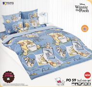 TOTO ชุดผ้าปูที่นอน (ไม่รวมผ้านวม) 3.5/5/6 ฟุต (ระบุขนาดในตัวเลือกสินค้า) วินนี่ เดอะ พูห์ (หมีพูห์)