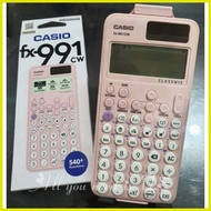 ☽ ▪ ◄ CASIO FX 991CW FX-991CW FX 991 CW CLASSWIZ BLACK /PINK SCIENTIFIC CALCULATOR