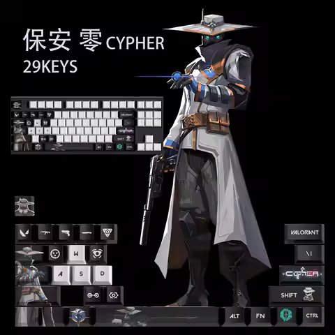 Raze KEYCAPS New design Valorant keycaps 29KEYCAPS OEM Profile GAME Keycaps for mechanical keyboard