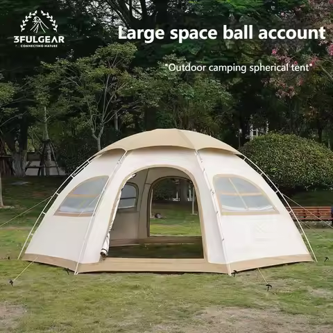 3F UL GEAR 2023 New Outdoor Hemispherical Tent 210D Dome Camping 4-Seasons Tent PU3000mm Windproof 3