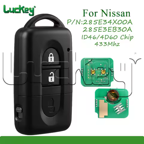 Car Remote Key For Nissan Qashqai X-trail Micra Juke Pathfinder 2007-2015 ID46/4D60 Chip 433MHz 285E