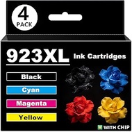 DOUBLE D 923e Ink Cartridges Compatible with HP 923 923e Ink Cartridge Combo 4-Pack for OfficeJet Pr