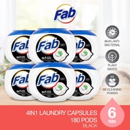 Fab 4in1 Laundry Capsules 24 Pods/30 Pods x 6 Tubs
