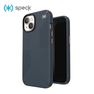 Speck iPhone 15/14 Plus Presidio2 Grip Anti-Slip Shock-Resistant Case-Charcoal Gray