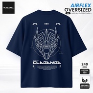 OLABAMBA Men's Oversized Cotton Combed 16s T-Shirt | Dragon Dragon Dragon | Dragon Shirt | Men's Ove
