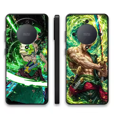 One Piece Cool Roronoa Zoro Case for Honor X9a X7b X8a X6 X7c 70 X9b Magic5 Lite X8 X8b 8X X5b X6a X