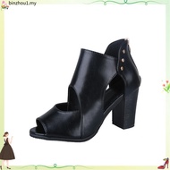 [Plus Size 42] Women Elegant Kasut Perempuan Heels Sandals Plus Size 42