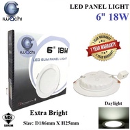 (SIRIM) LED Panel Light Downlight 6 Inch 18 Walt Daylight White 6500k @ 石膏天花板燈/吸頂燈 白