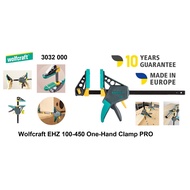 Wolfcraft EHZ 100 x 450mm PRO One-Hand 120kg Force Bar Clamp