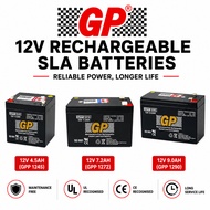 GP 12V Rechargeable Sealed Lead Acid Battery 7.2Ah / 4.5Ah / 9Ah SLA Battery | UPS | CCTV | Alarm | 