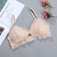 Women's thin foam Bra without wire, brocade material, Cup A, B Sexy (2836)