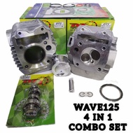 DTONE DT1 BLOCK RACING WAVE125 COMBO SET [4 IN 1] BLOCK RACING / HEAD RACING 24/28MM / CAMSHAFT RACI