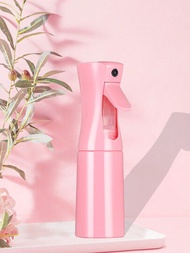 1件裝200ml粉紅色高壓噴霧瓶造型工具，可連續霧化超細水霧，可供理髮師剪髮、家居清潔、除塵、澆水和室內加濕黑色星期五