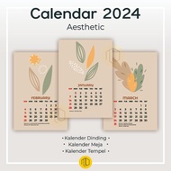 [ZZR] AESTHETIC WALL CALENDAR 2024 AESTHETIC TABLE CALENDAR/ 2024 AESTHETIC STICK CALENDAR/ 2024 AES