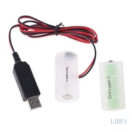 LIDU1 Eliminator USB Power SupplyCable Replace 1 5V C  for Radio Electric Toy Clock LED Strip Light 
