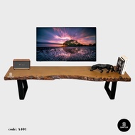 A401. Chengal Emas Solid Wood TV Console Table / Wooden Bench