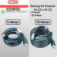 High Pressure Jet Cleaner Hose M22 x M22 Length 5 Meters 10 Meters PRO-QUIP Brand ORIGINAL