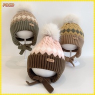 PINGD Baby Knitted Hat, Warm Windproof Kids Earmuffs Cap,  2-5 Year Baby Thicken Knitted Woolen Hat 