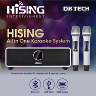 HISING M100 6 IN 1 Home Karaoke Soundbar With PPM License (M100) Wireless MIC/BLUETOOTH/700K SONG Do