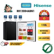 Hisense Fridge 110L Mini Refrigerator Single Door Mini Fridge Peti Sejuk Mini Bar Peti Ais Mini 1 Pintu 迷你冰箱 RR120D4ABN1