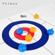[Baosity11] 8x Tabletop Curling Game for Kids Adults Shuffleboard Accessories Table Game