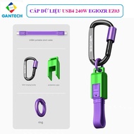 Egiozr EZ03 240w USB-C fast charging data cable | USB4 40Gbps 8k60hz USB-FI eMarker