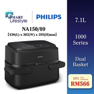 Philips 7.1L Digital Air Fryer 1000 Series Dual Basket NA150/09