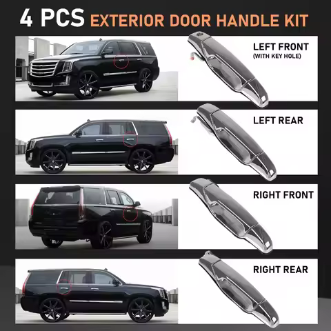 Car Door Handle for 2007-2013 Chevy Tahoe GMC Yukon Sierra Denali Front Rear 22738722 22738721 25960