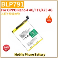 High Quality BLP791 Mobile Phone Battery 3.87V 4015mAh For OPPO Reno 4 4G/F17/A73 4G Brand New Repla