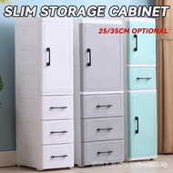 25/35CM Wide Slim Storage Cabinet Bathroom Storage Cabinet Plastic Drawer Cabinet Kitchen Storage Cabinet XBBL