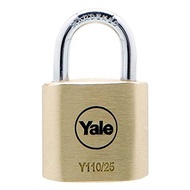 Yale 25mm Solid Brass Padlock Y110/25/115/1