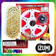 STT IZUMI KTM DUKE 250 / DUKE390 HEAVY DUTY O-RING GOLD SPROCKET CHAIN KIT SET 15T/ 45T 42T 520 X 11