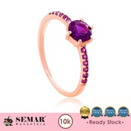10K SAUDI GOLD Pawnable Velia Lavender Gold 10K Semar Nusantara Gold Ring