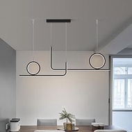 Modern Strip Hanging Pendant Lights,39W Ring Office Pendant Lamp Dimmable Lighting Light Fixture Cha