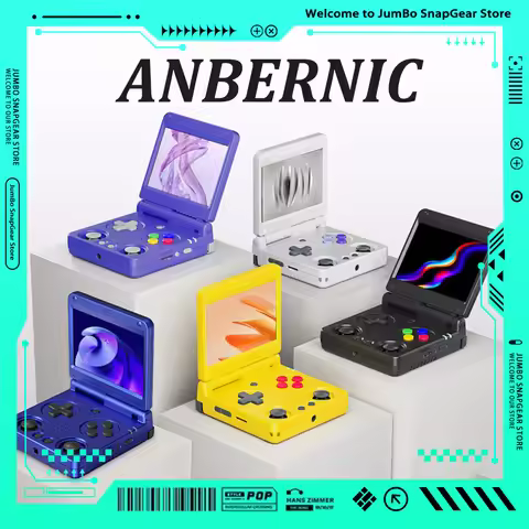ANBERNIC RG34XXSP Game Console 3.4-Inch IPS Linux 64-bit H700 quad-core 1GB Retro Game Player HD-Con