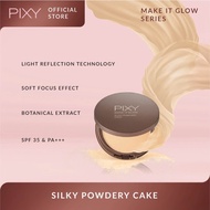 PIXY Make It Glow Silky Powdery Cake SPF35 PA+++ - Bedak Padat Natural